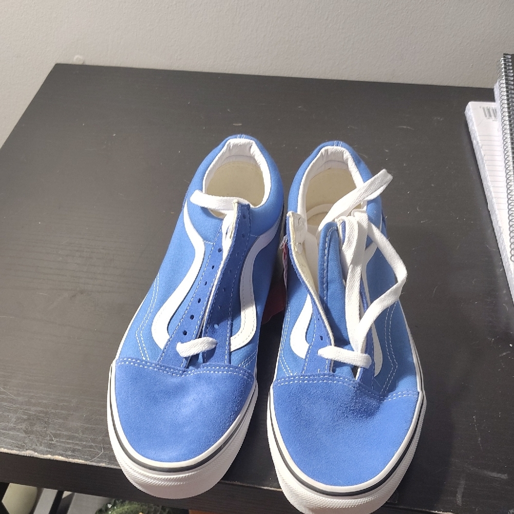 Kids Blue and White Sneakers